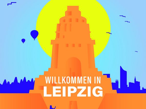Logo des Willkommen in Leipzig-Podcasts