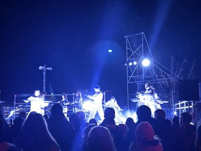 Das Projekt (De)konstruieren war Anfang Dezember auf der Fête des Lumières in Lyon zu sehen.