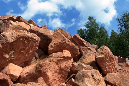Ein Teil des Schillingbruch im Geopark Porphyrland. 