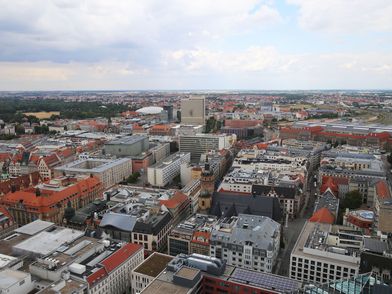 Leipzig aus der Luft, Luftaufnahme der Leipziger Innenstadt - Foto: Andreas Schmidt
