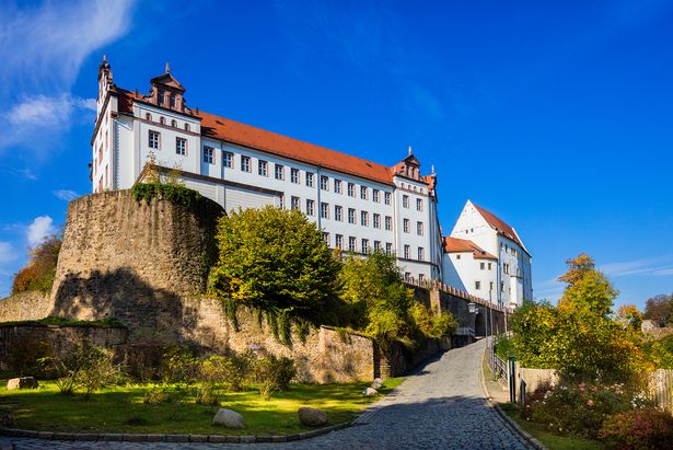 Blick auf das Schloss Colditz