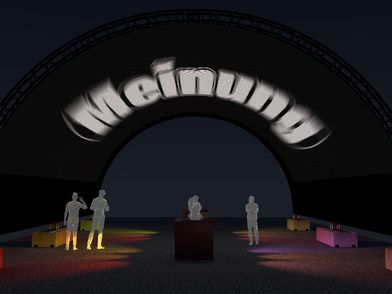Lichtfest Leipzig 2025: Visualisierung des lokalen Beteiligungsprojekts „Gedankenspiegel“ von Julia Kaske, Karam Assaf, Timo Hacker